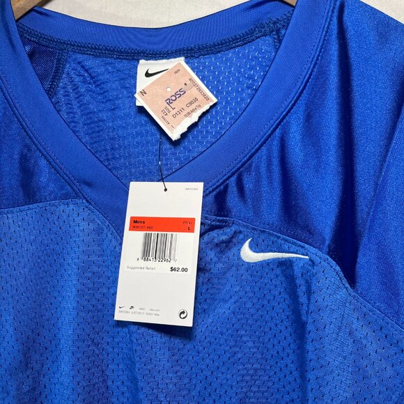 Nike Mens L Vapor Varsity Tackle Football Royal Blue Practice Jersey 908727-493 - Picture 4 of 5